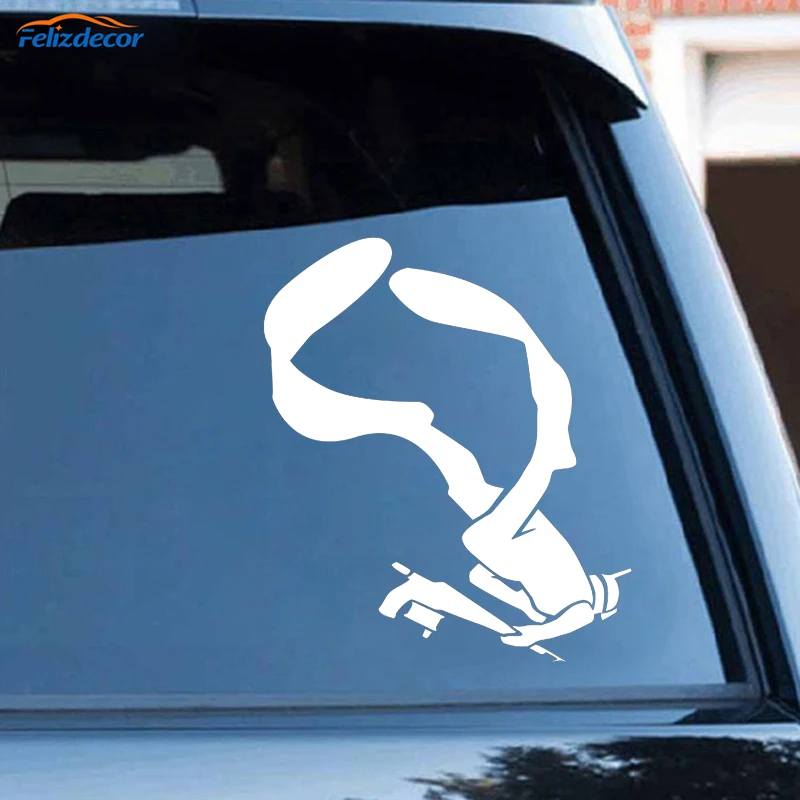 

Car Styling Fashion Diving Vinyl Car Sticker Personality Accessories Car Decal Black/silver CL486
