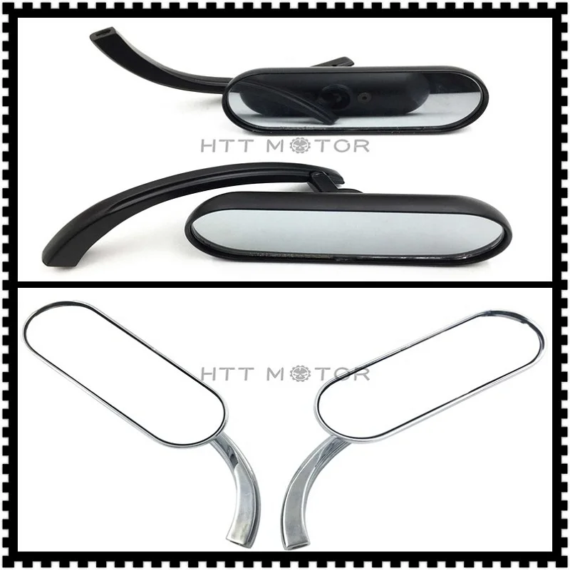 Запчасти для мотоциклов хромированные овальные зеркала harley yamaha Suzuki Savage Intruder