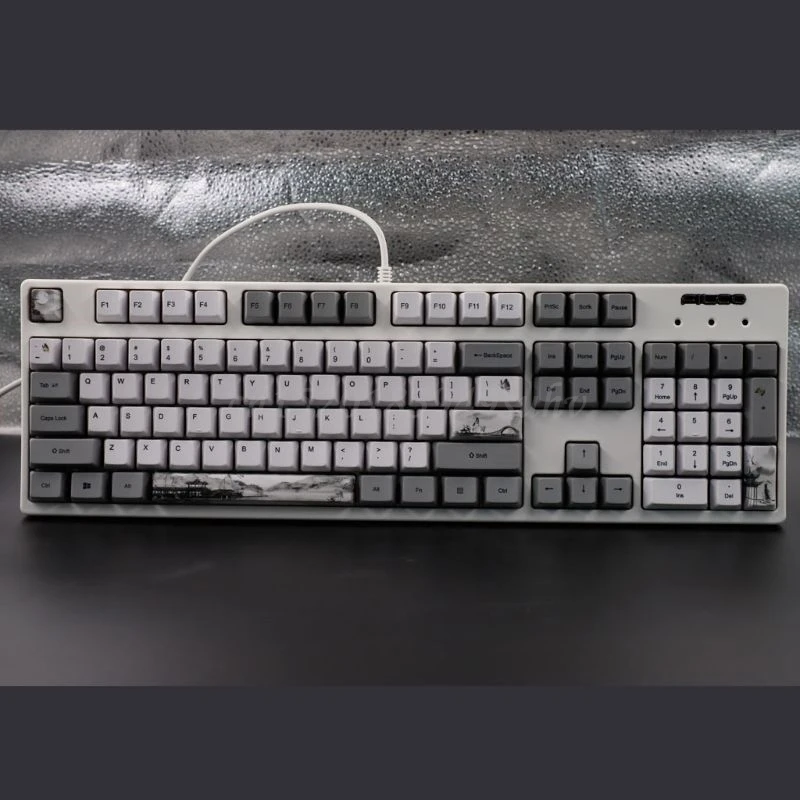 

113 Key Ink Landscape Keycap OEM PBT 5-Surfaces Dye Mechanical Keyboard Keycap