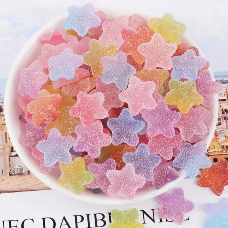 20 шт./лот смешанные цвета имитация конфет с плоской задней стороной подвески из