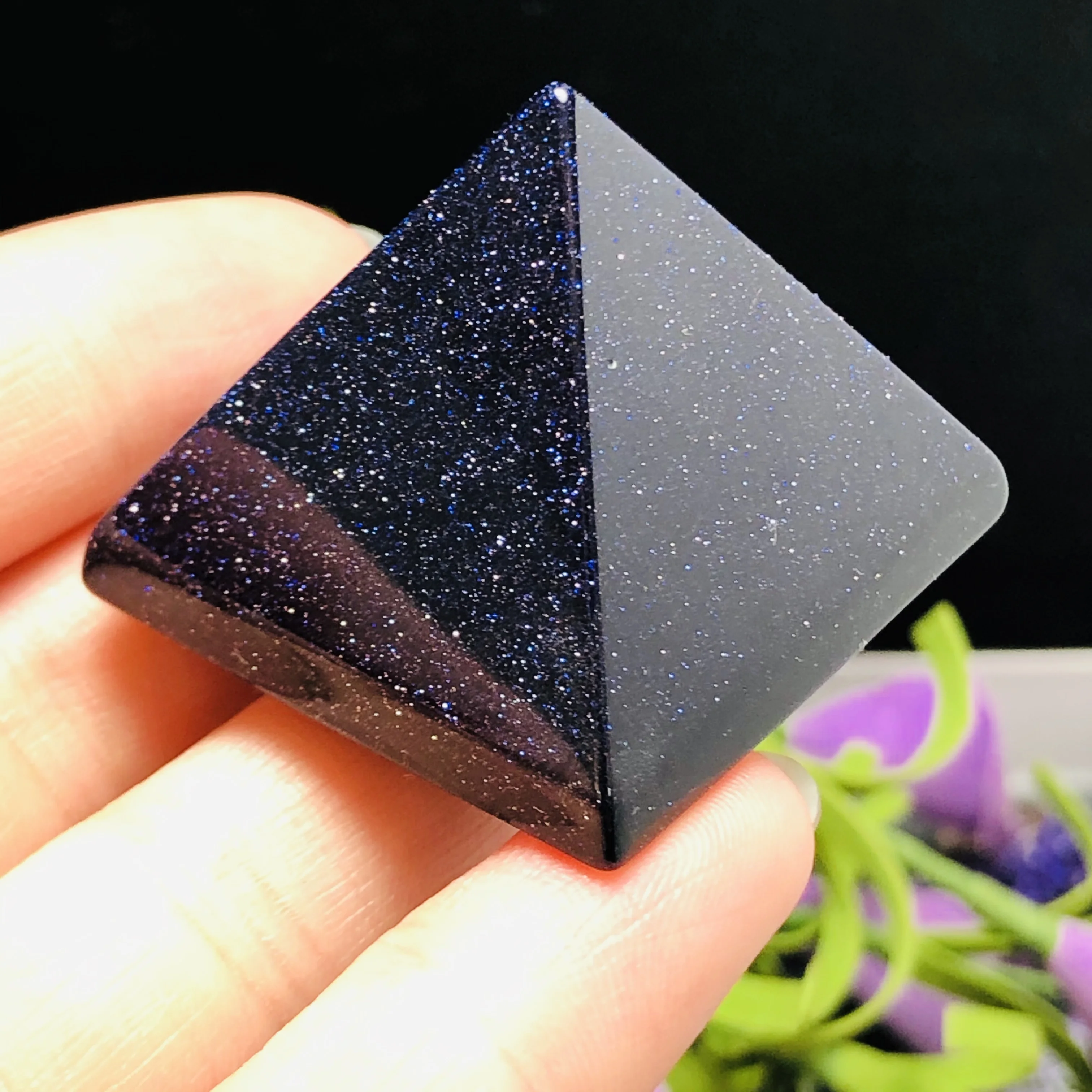 Хрустальная резная Пирамида малахит красивое украшение для дома|Камни| |