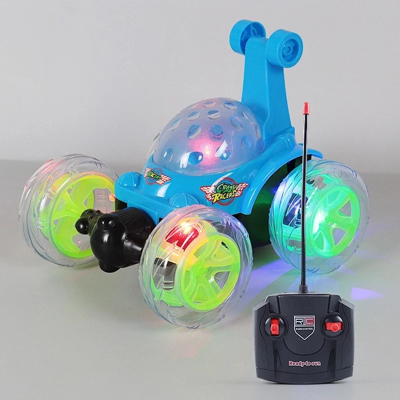 

Luminous Light Up RC Car Stunt Drift Deformation Buggy Rock Crawler Roll Car 360 Degree Flip Kids Robot Led RC Cars Toys music