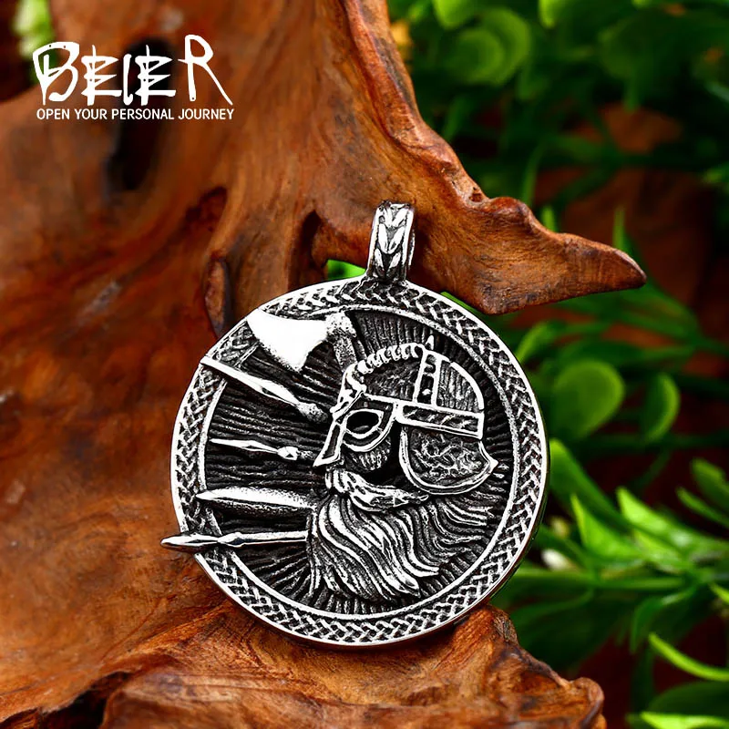 Мужской Молот Тора BEIER Viking Wicca 24 скандинавских руны Ирландский Узел массивное
