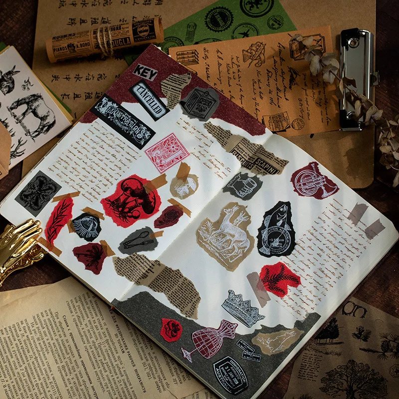 15pcs/box Creative vintage Poste Decorative Stationery Stickers Scrapbooking DIY Diary Album Stick Lable | Канцтовары для офиса и