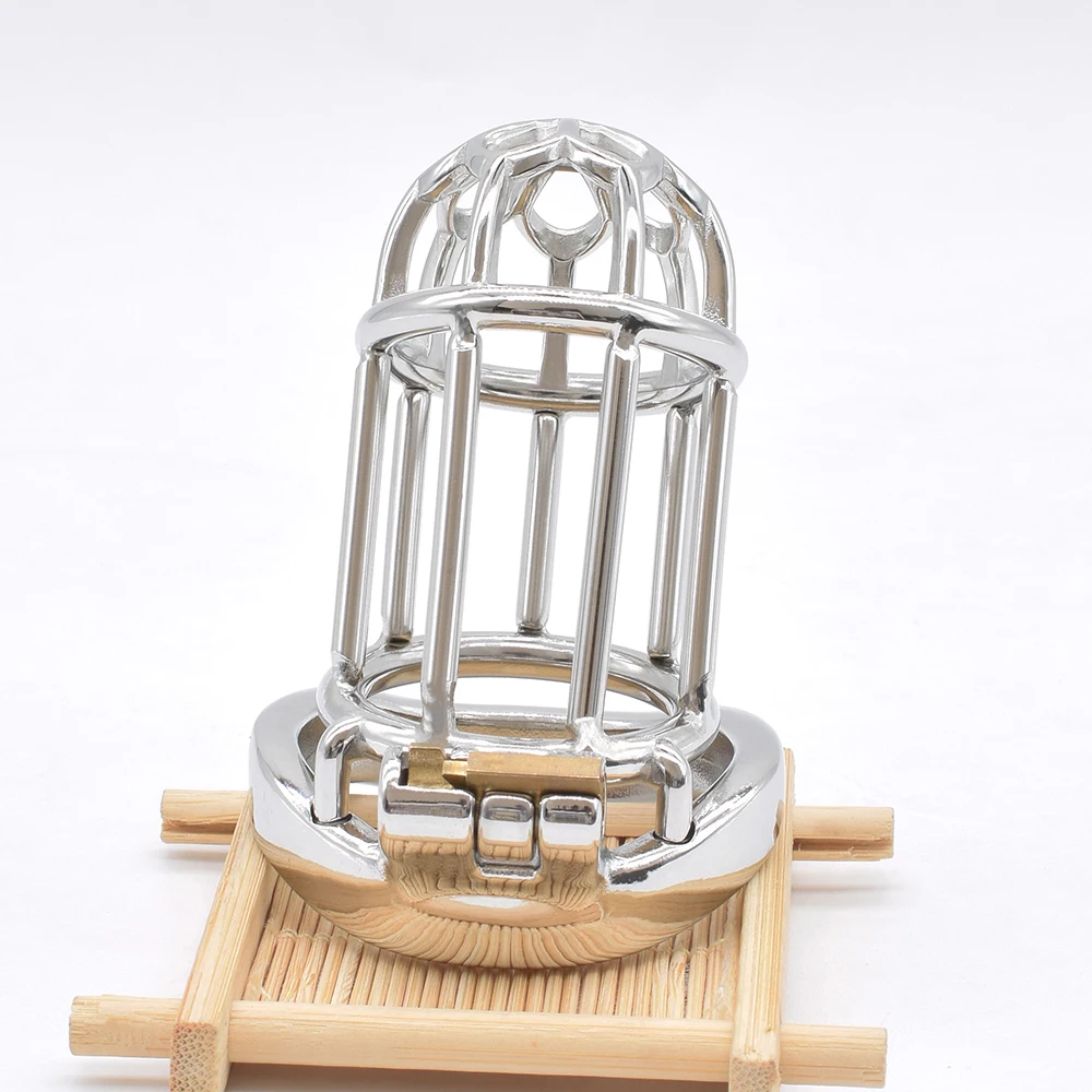 NUUN длинная металлическая клетка верности для мужчин из нержавеющей стали пениса