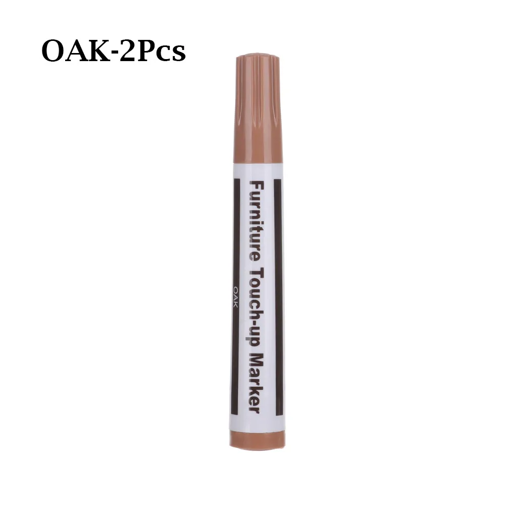 OAK-2Pcs 2/3/12/17 шт Ремонтный комплект Ручка патч Красящие Ручки Маркеры наполнитель палочки с защитой от царапин исправить воск восстановить задний фон с изображением деревянного пола патч Красящие ручки - Цвет: OAK-2Pcs