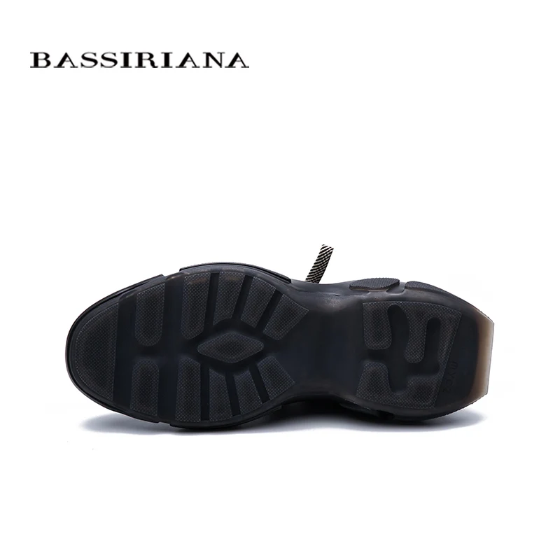 BASSIRIANA2019 новые зимние женские туфли Martin сапоги кожаные Европа и Америка дикие