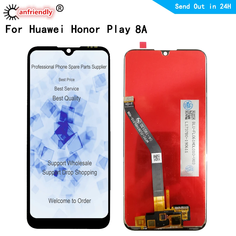 

6.09'' LCD For Huawei honor 8A pro play 8A JAT-L09 L29 AL00 TL00 LCD Display Touch panel Screen Digitizer with frame Assembly