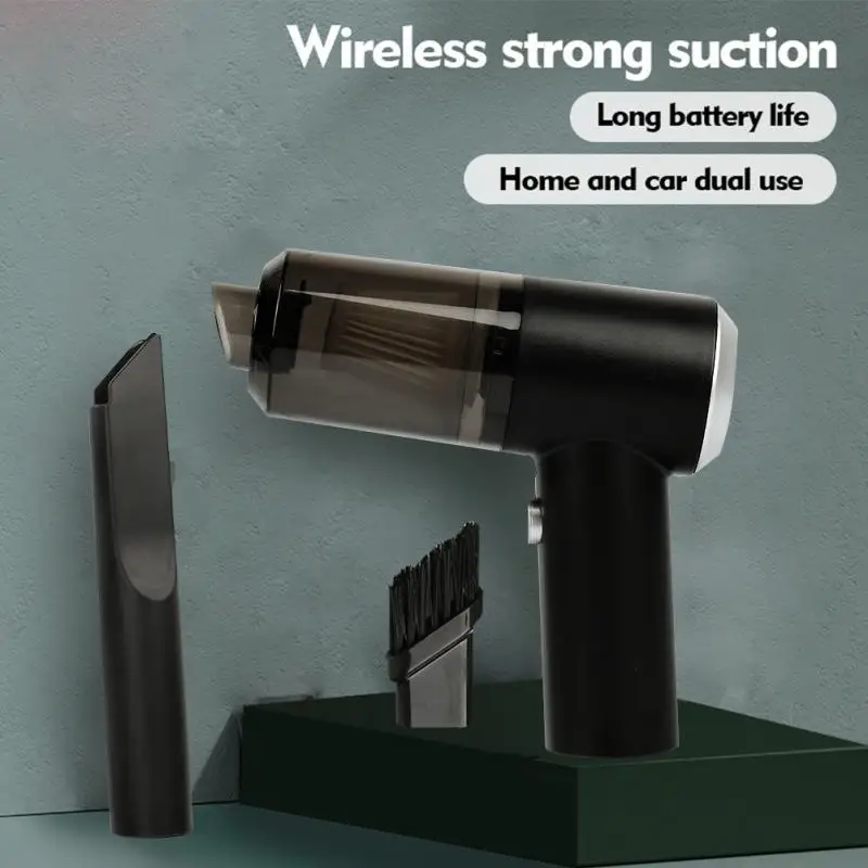 Портативный мини-пылесос USB перезаряжаемый со светодиодсветильник кой с