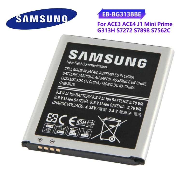 Оригинальная Аккумуляторная батарея для SAMSUNG Galaxy ACE 3 ACE4 neo Lite G313H S7272 S7898 S7562C G318H G313m