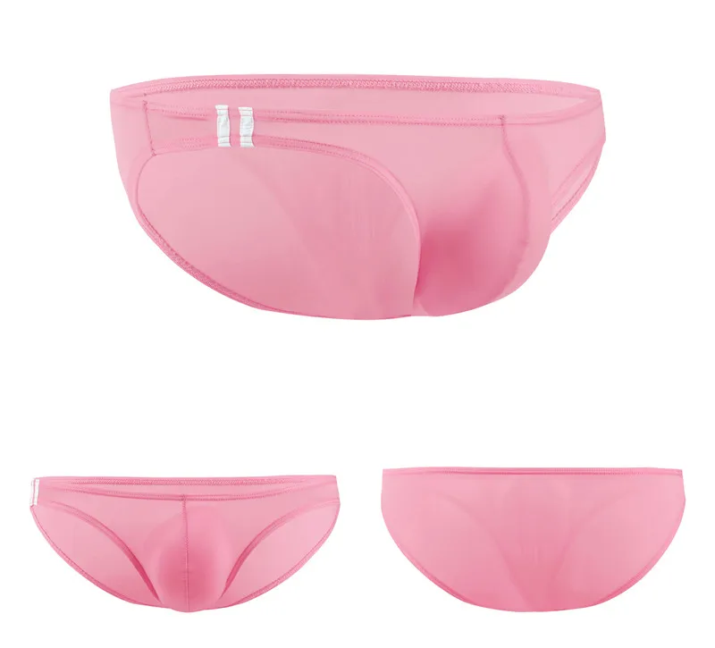 10PCS Men Briefs Ice Silk Ultra-thin Breathable Transparent Underpants Low Waist Sexy Men Panties Elastic Underwear Briefs