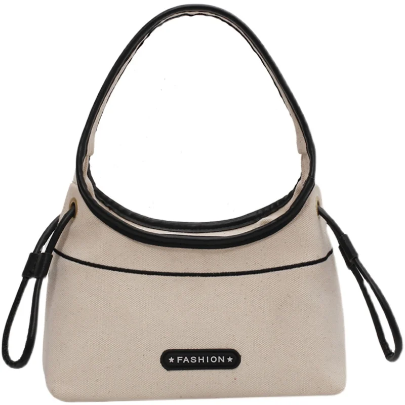 

Niche Design Hot-selling Handbags 2021 New Fashion Canvas Handbag Wild Ins Underarm Bag Shoulder Bag Width: 24cm