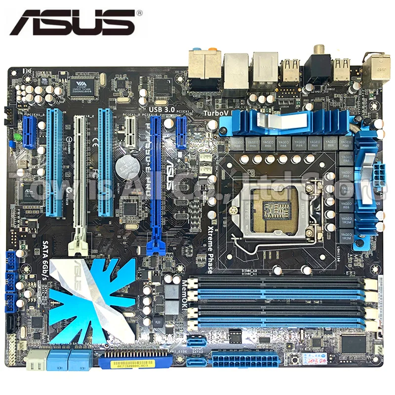 Оригинальная материнская плата ASUS P7P55D E Pro DDR3 LGA 1156 16 Гб для i3 i5 i7 cpu p55 настольная