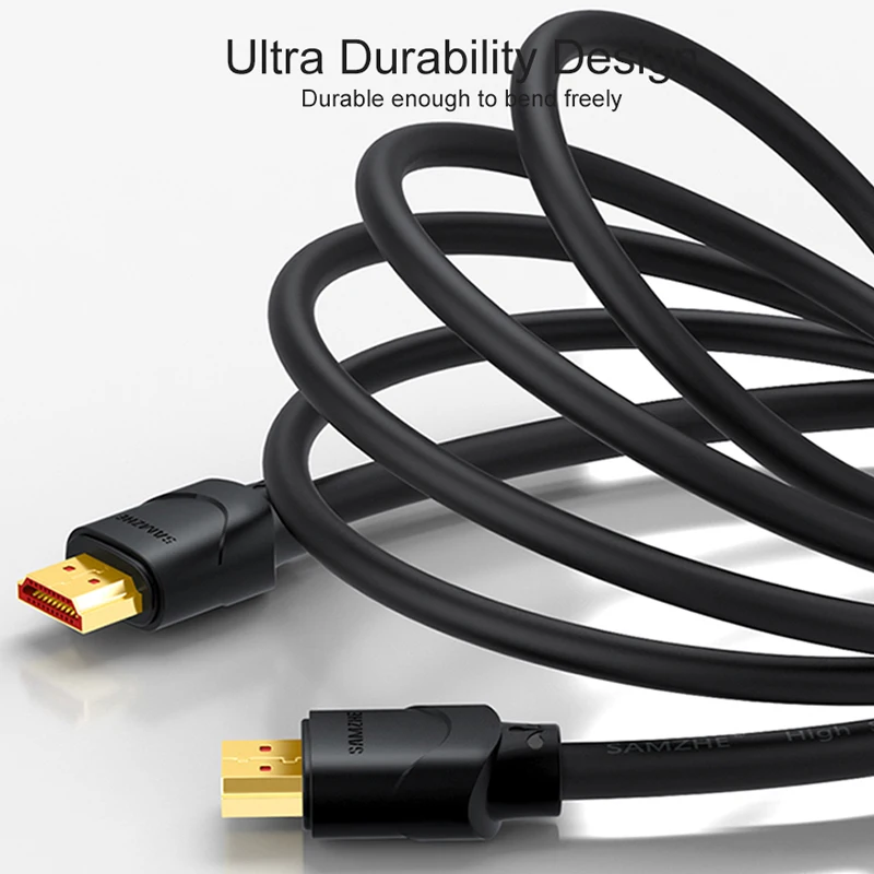 SAMZHE 4K HDMI2.0 кабель 1 м/2 м/3 м Rac HDMI 2 0 аудио сплиттер для ТВ Blue Ray PS Roku ПК компьютер