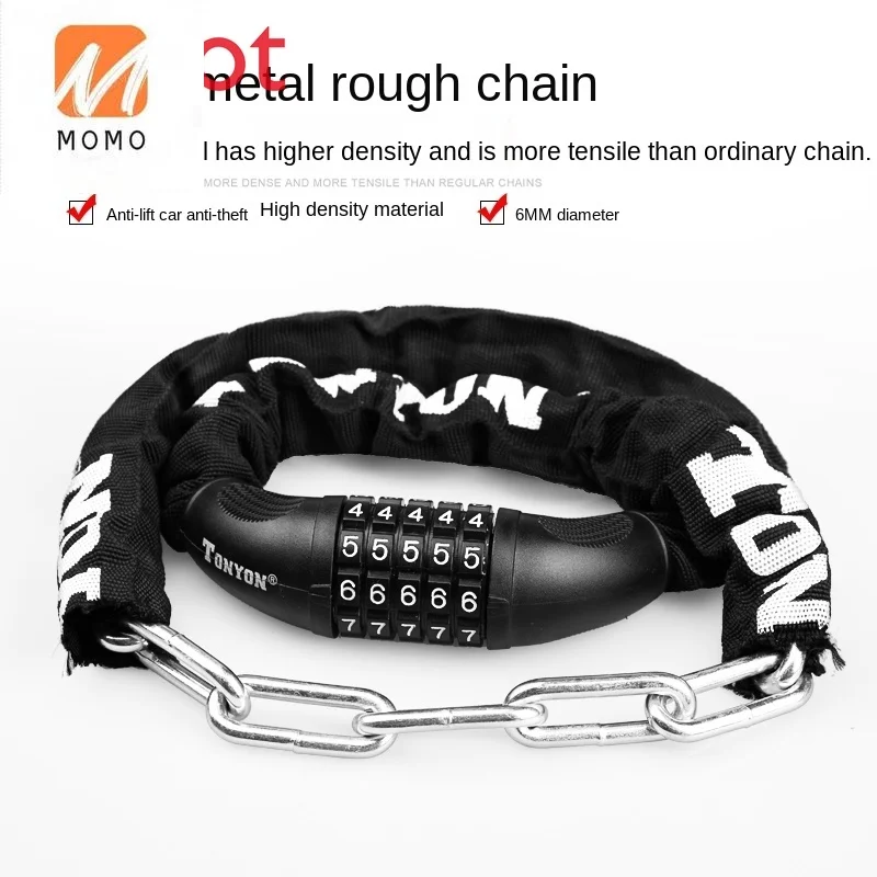 

Bicycle Lock Chain Lock Anti-Theft Password Lock Mountain Bike Chain Lock Bicycle Lock Motorcycle Lock