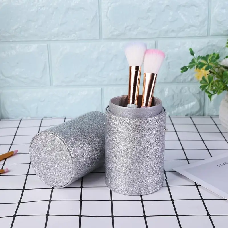 Портативные дорожные кисти для макияжа Круглый держатель ручки косметический