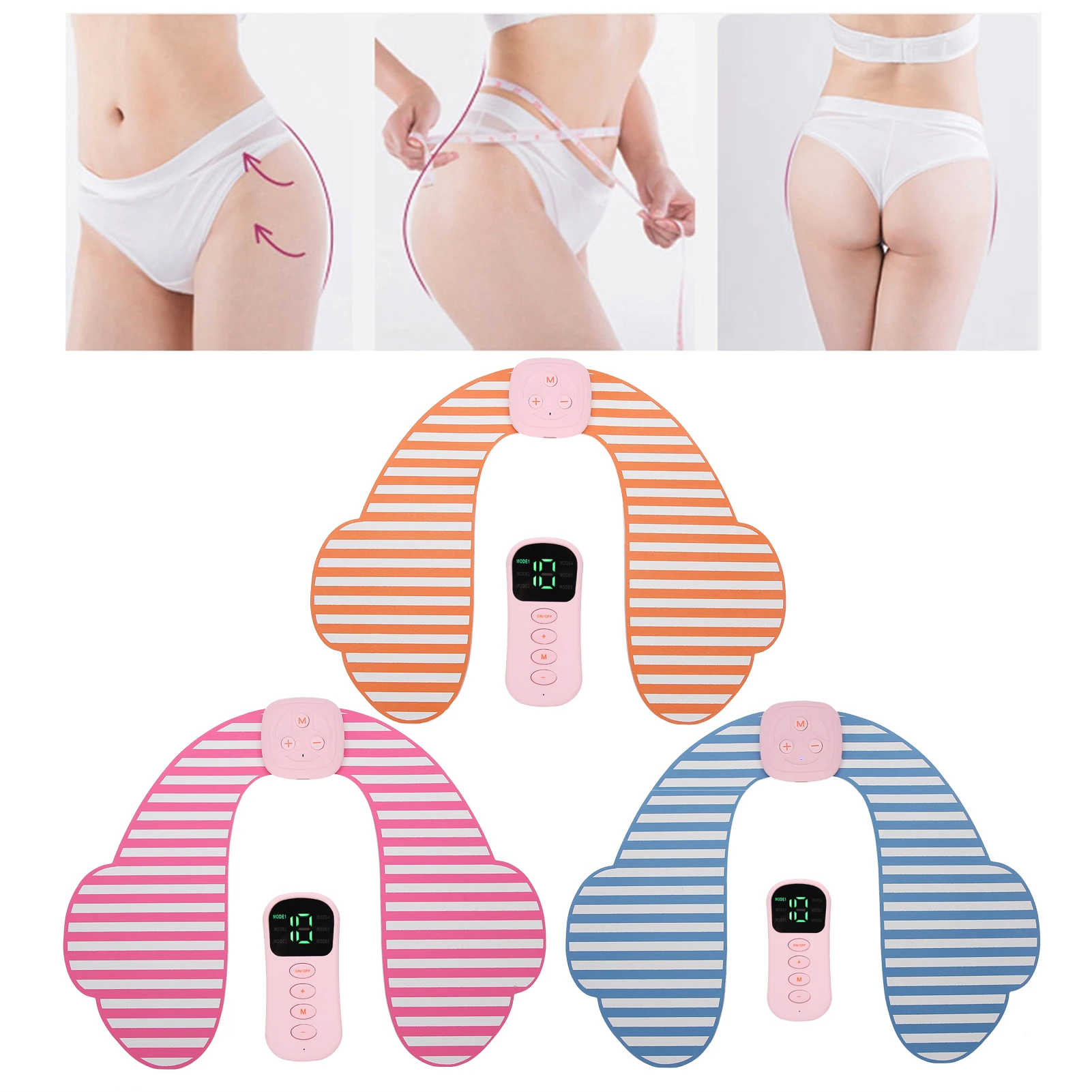 

EMS стимулятор мышц и ягодиц, USB-зарядка, массажер для похудения из АБС-пластика, фитнес-стимулятор ягодиц, подтяжка ягодиц, шейпер для тела, 6 р...