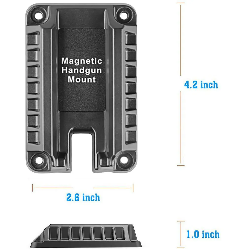 

Tactical Magnetic Gun Holster Holder Gun Magnet Mount Concealed Quick Draw Loaded Flat Top Handguns Hunting