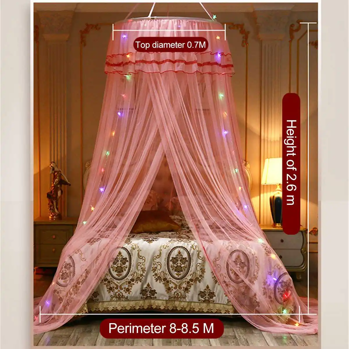 Bedding Decor Sweet Style Round Dome Mosquito Net Bedding Dome Tent