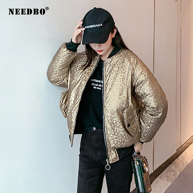 NEEDBO Winter Jacket Women 2020 Parka Mujer Casaco Cotton Padded Short Puffer Jacket Women Winter Coat Warm Casual Casaco Parka