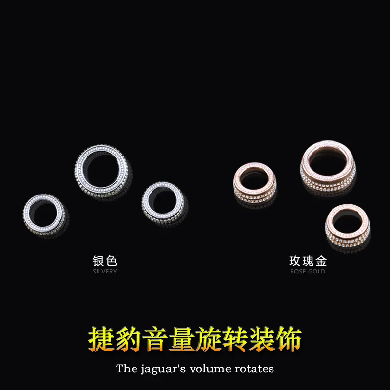 Автомобильные аксессуары Алмазный кондиционер аудио ручка наклейки для Jaguar XJ/XJL