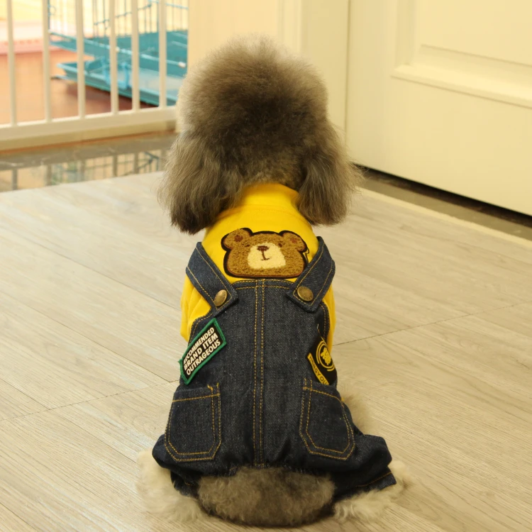 Женский коричневый зимний комбинезон с собакой пуховики Современная зимняя