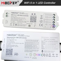 miboxer wifi 5 in 1 light controller waterproof ip67 single colorcctrgbrgbwrgbcct led strip dimmer dc 12v 24v wl5 wl5 wp