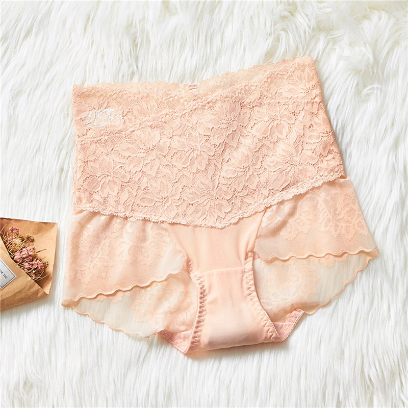

Slim High-waist Lace Panties Women's Fashion Seamless Hip-lifting Sexy Lace Underwear Quality Comfortable Briefs For Women