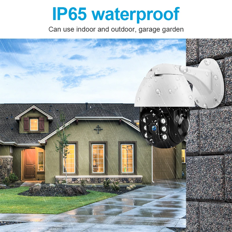 

EVKVO Outdoor PTZ Wireless CCTV 1080P Full HD IP Camera Wifi Security Camera Outdoor Action Detection Waterproof CCTV Camera