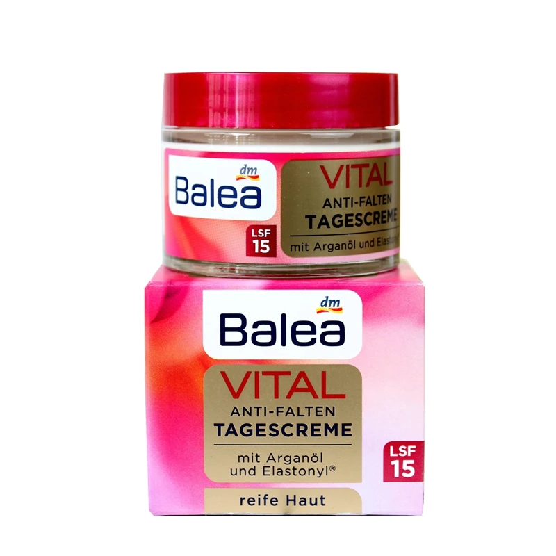 

New Balea VITAL Upliffing Day Cream Baobab SPF15 for 40+Mature Skin Age Anti Aging Anti wrinkle Enhance Skin Elasticity Firming