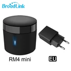 Европейский адаптер Broadlink Rm4 Мини Универсальный WiFi ИК умный беспроводной пульт дистанционного управления Умный дом автоматический датчик HTS2 работает с Alexa