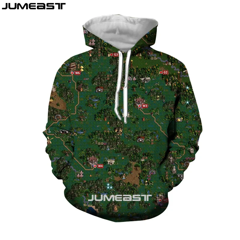 Бренд Jumeast Мужская и Женская толстовка с 3D принтом Классическая игра спортивный