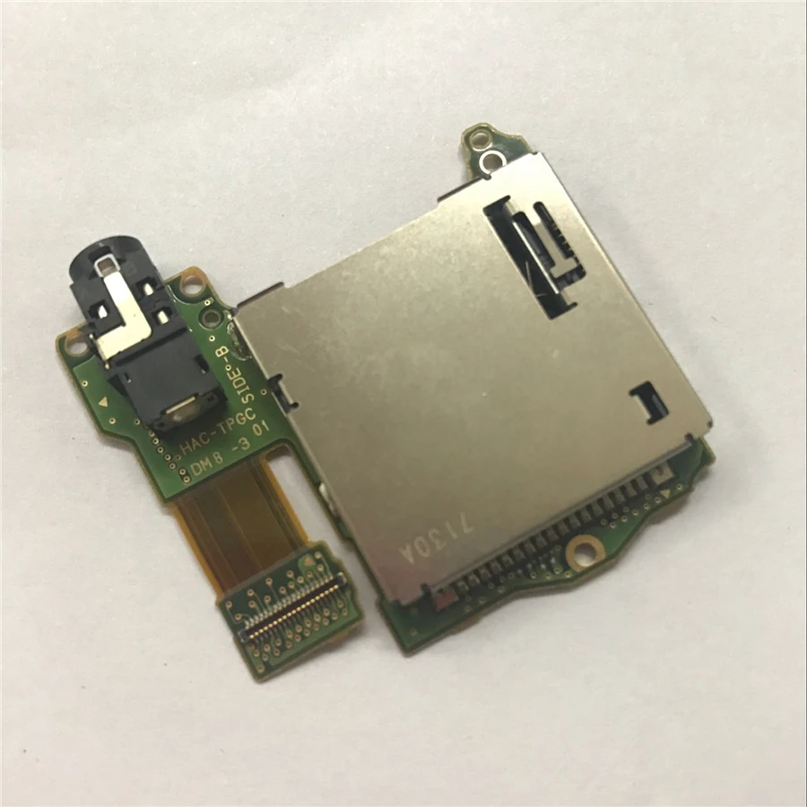 

Original Game Card Slot Socket Board Replacement for Nintendo Switch with Headphones Port