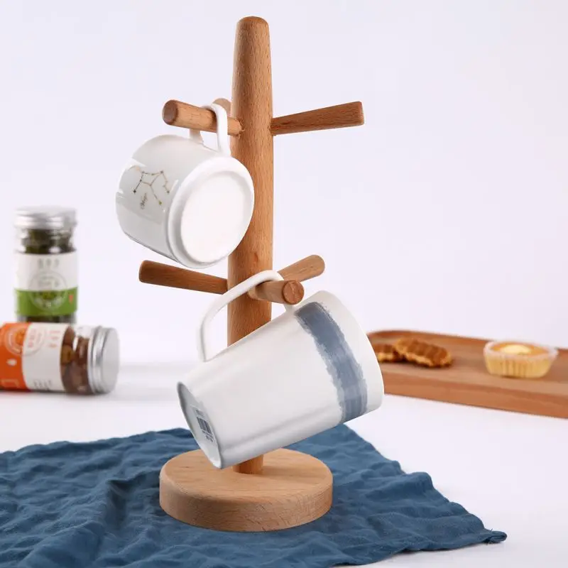 Деревянный держатель кофейной кружки бумажный для полотенец Подставка салфеток