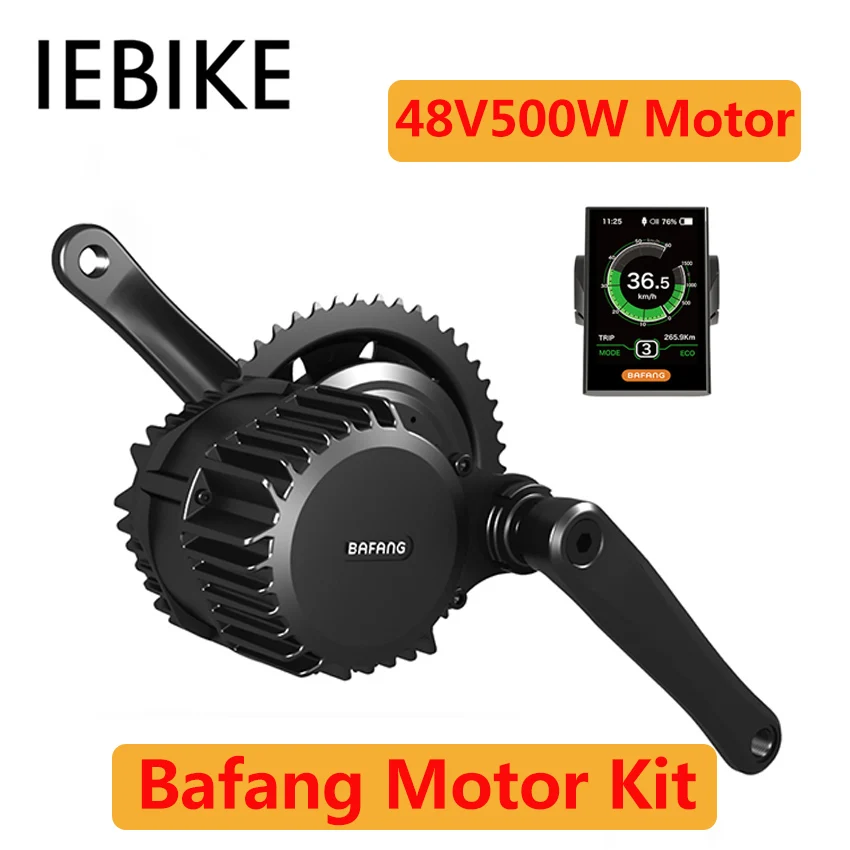 BBS02 48V500W Bafang BBS02B бесщеточный двигатель среднего привода для велосипеда комплект