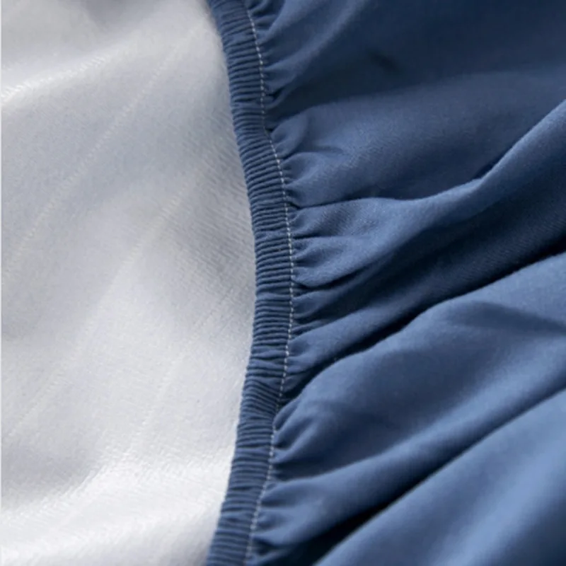 Однотонный наматрасник в полоску водонепроницаемое защитное покрытие для