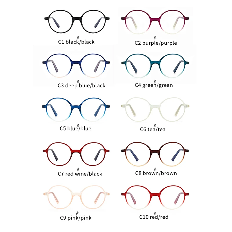 

O-Q CLUB Kids Glasses New TR90 Anti Blue Light Children's Eyeglasses Fashion Round Myopia Optical Spectacles Frames K523