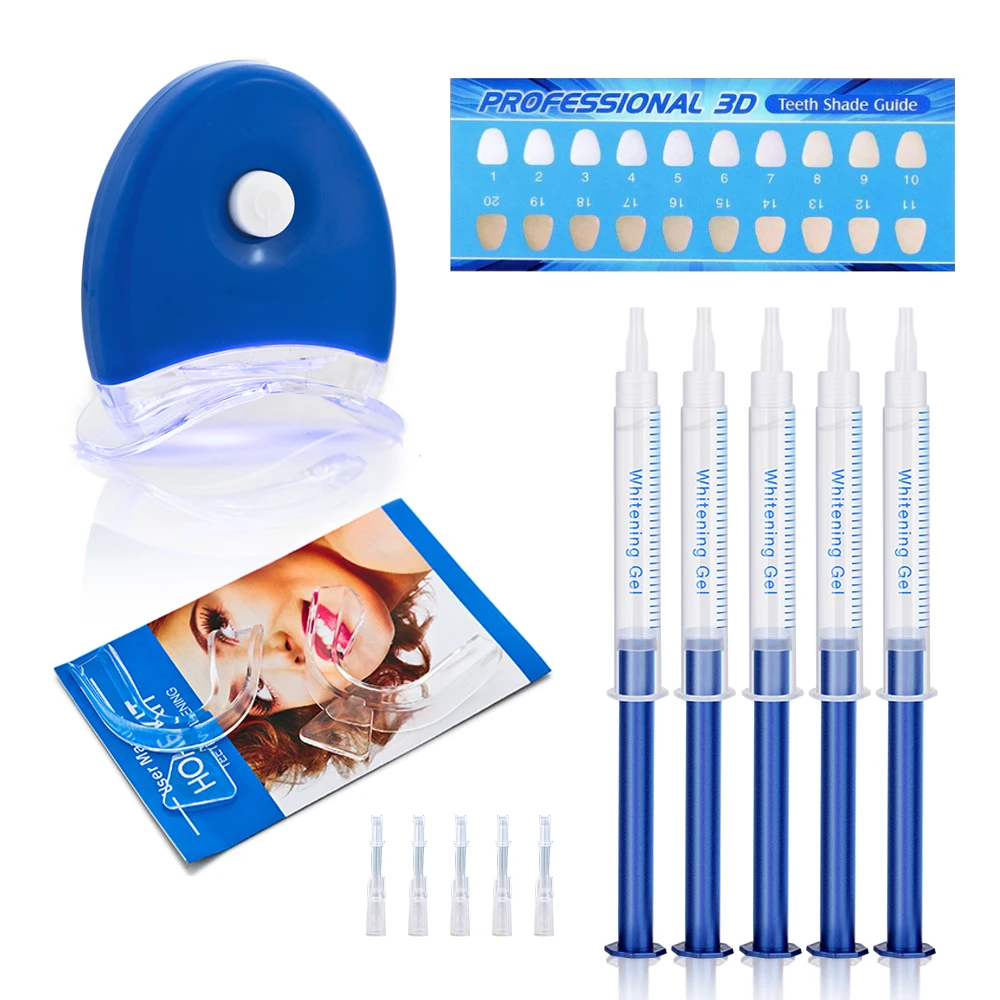 5 Teeth Whitening Набор для отбеливания зубов, 44% пероксид, система отбеливания зубов, 10 шт., набор гелей для полости рта, отбеливатель зубов, уход за зубами, Прямая поставка - Цвет: 5 Teeth Whitening