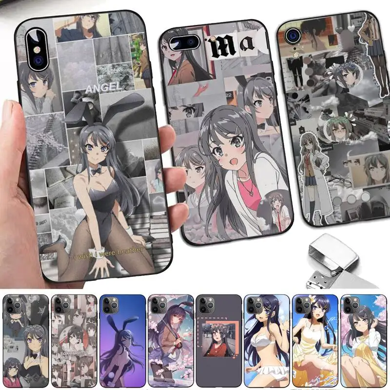 

Sakurajima Mai Anime Phone Case for iphone 13 8 7 6 6S Plus X 5S SE 2020 XR 11 12 pro XS MAX