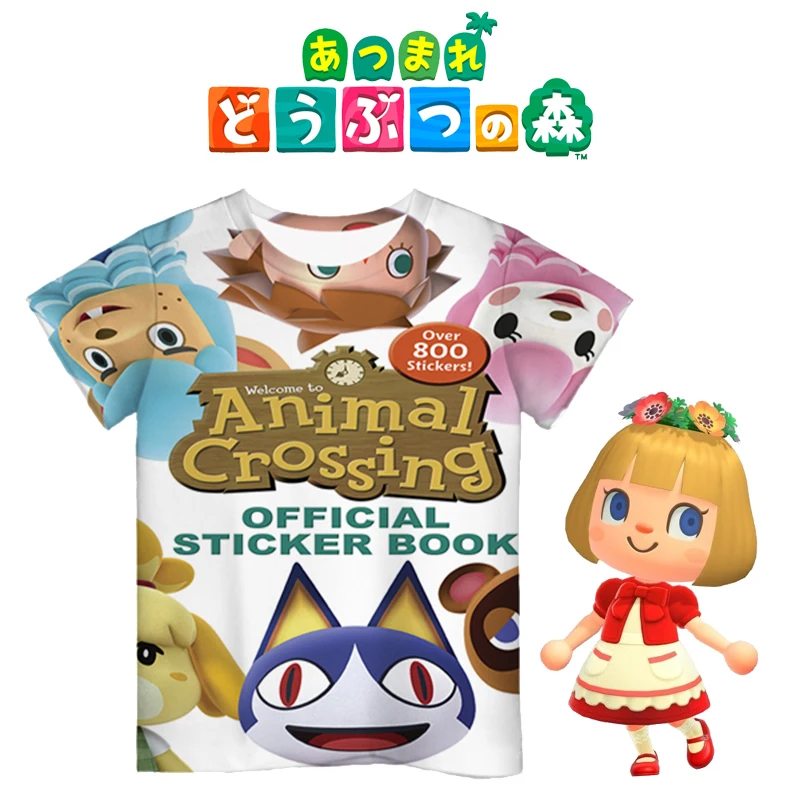 

3D Print Tees Animal Crossing 2020 Kids Fashion Funny Boys GirlShort Sleeve Cute Kids Tee Shirts Hipster Tom Nook Tops
