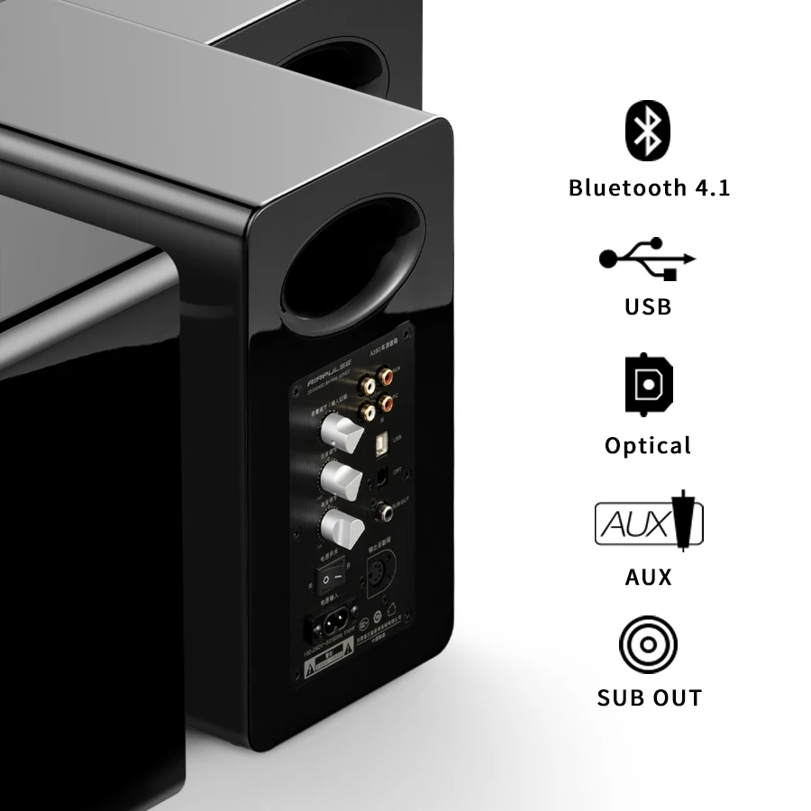EDIFIER Airpulse A100 монитор с сенсорным Áudio Bluetooth 4,1 aptX Certificado de Áudio высокое resolução ВЧ de seda-cúpula AUX USB