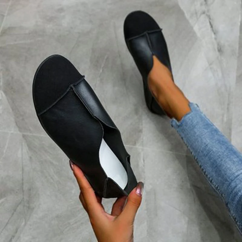 Women2021 Leather Shoes Moccasins Mother Loafers Soft Flats Casual Female Driving Ballet Footwear Comfortable Grandma Shoes