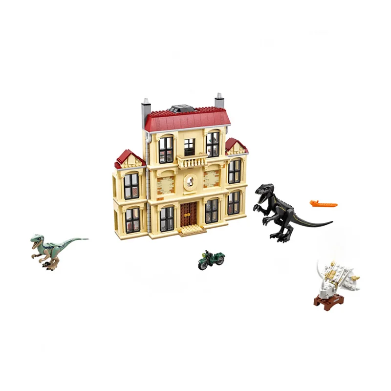 

Jurassic World Indoraptor Rampage at Lockwood Estate Building Blocks Kit Bricks Classic Movie Model Kids Toys For Children Gift
