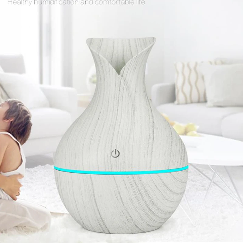 Мини USB Электрический аромадиффузор 130 мл деревянный ультразвуковой увлажнитель