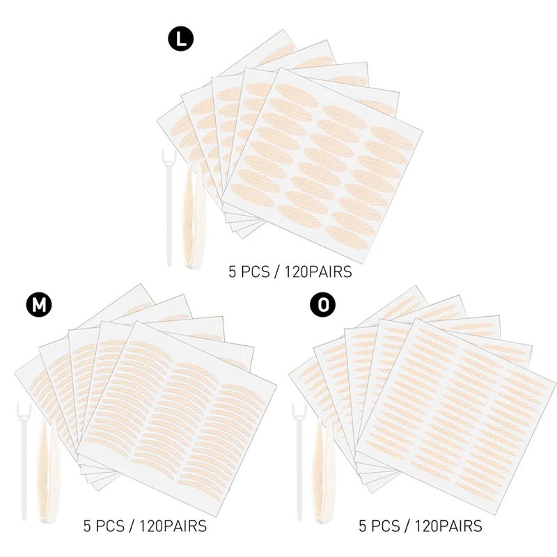 

New 5pcs Lace Double Eyelid Stickers Natural Invisible Double Eyelid Tape Sticker Mesh Self-Adhesive Eyelid Tools