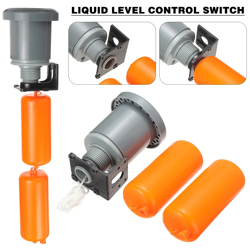 

Sump Pumping Liquid Level Controller Switch Vertical Float Switches Accessories AC 110-240V 15A