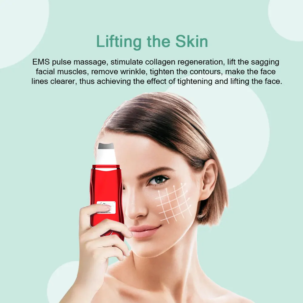 Ультразвуковой скребок для кожи ANLAN устройство глубокой очистки лица удаления