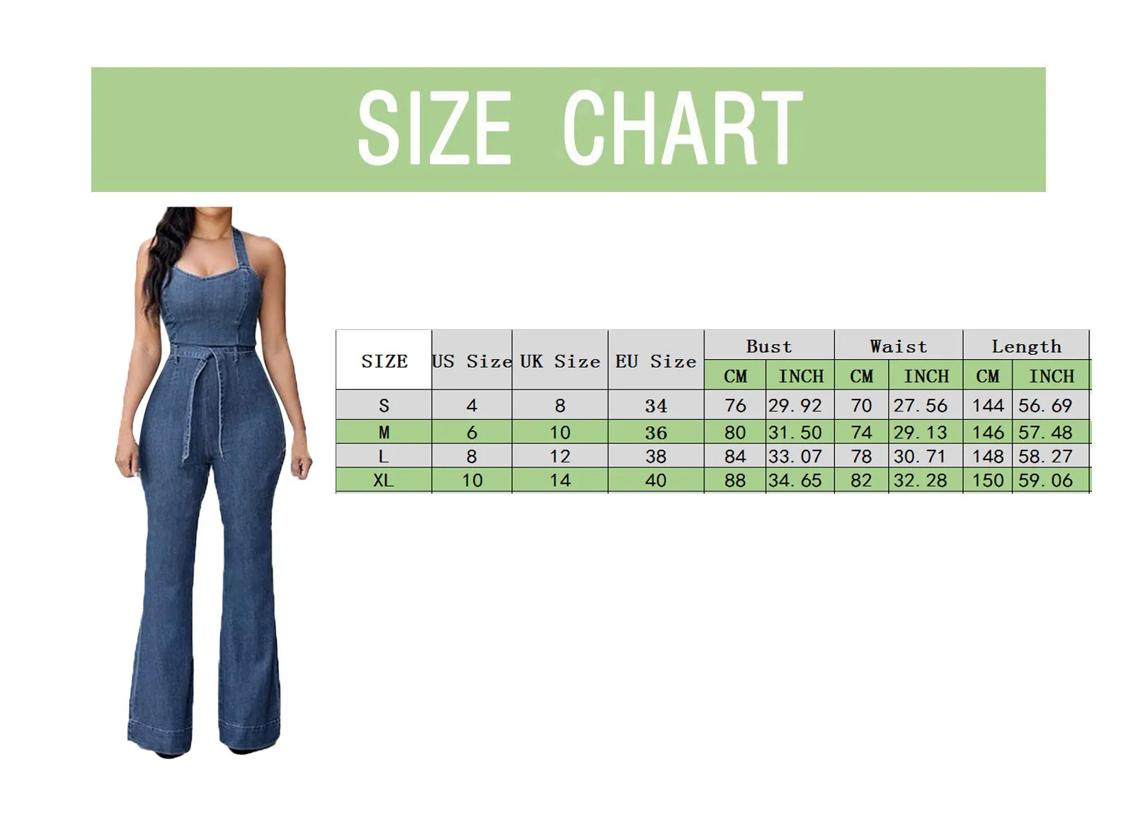 

Fashion Women Summer Solid Color Denim Jumpsuits Drawstring Design Pockets Decor Sleeveless Mid Waist Slim Denim Jumpsuits