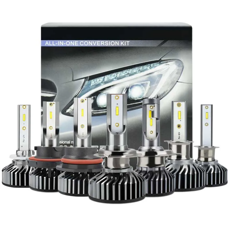 

H4 Car LED Headlight 9003 H1 H7 H8 H9 H11 9005 Led 9006 HB3/4 9012 F2 72W 12000LM CSP Chips Turbo Fan 6000K Front Lamps Bulbs