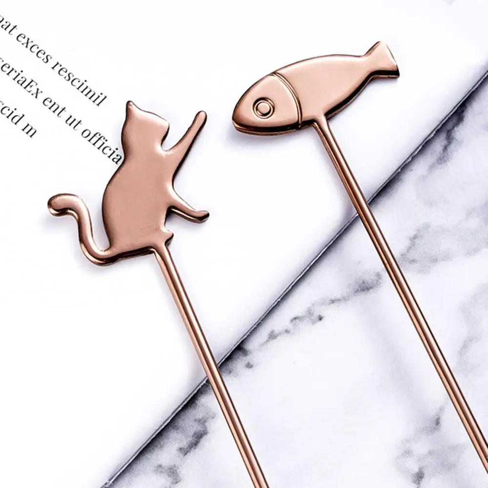 Новинка 2021 Стильная Милая десертная ложка из нержавеющей стали для